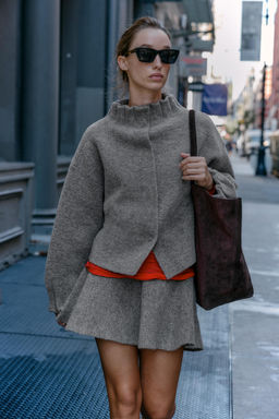 KNIT BOMBER JACKET