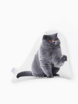 Подушка Этель British cat, 40?33 см, 100% п/э, велюр  фото 4