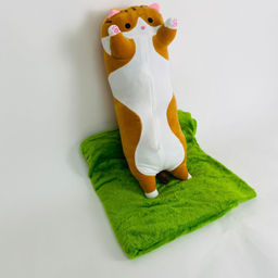 Мягкая игрушка с пледом Кот-батон 55 см 3 в 1 - Storyland фото 7