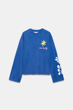 CAMISETA LAVADA HENRI MATISSE / Azul - Zara фото 6