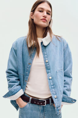 Cazadora denim con cuello - H&m фото 2