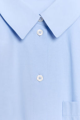 CAMISA CORTA GLOBO / Azul claro - Zara фото 7