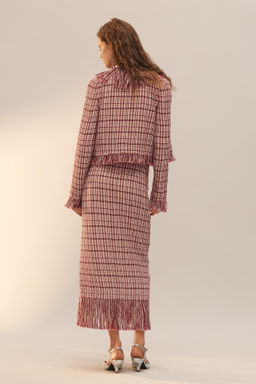 FALDA ESTRUCTURA FLECOS LIMITED EDITION / Rosado oscuro - Zara фото 3