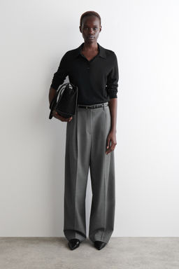PANTAL?N TWILL WIDE LEG RELAXED FIT