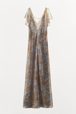 GATHERED FLORAL PRINT DRESS - Zara фото 5