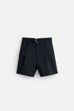 PLEATED BERMUDA SHORTS WITH BELT - Zara фото 7