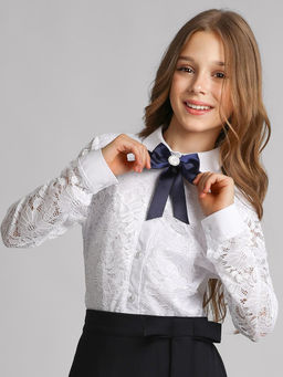 Блузка для девочки длинный рукав Соль&Перец