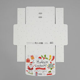 Цена за 2 шт. Коробка подарочная новогодняя складная «С Новым годом», 16.5×12×5 см