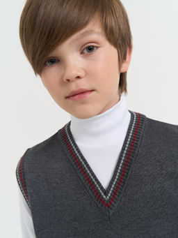 Жилет вязаный Серый 7+ - Bungly фото 10