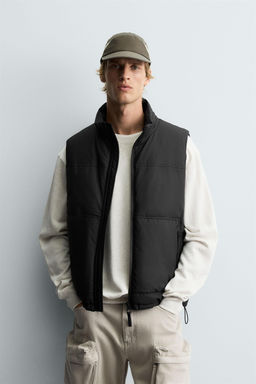 RUBBERISED PUFFER GILET - Zara фото 2
