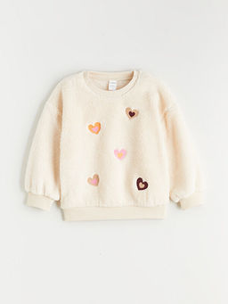 Bisiklet Yaka K?z ?ocuk Sweatshirt ve Tayt Pantolon 2li