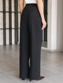 Брюки Vilatte D44.155 хлопок чёрный  фото 4