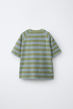 CONJUNTO CAMISETA Y BERMUDA RAYAS EFECTO TOALLA / varios