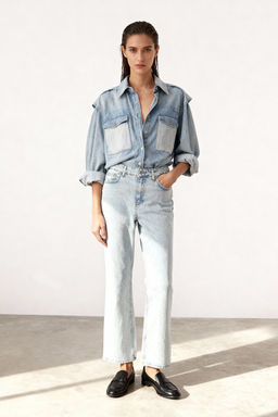 TRENDYOLMILLA Mavi Yuksek Bel Straight Jeans TWOSS23JE00089  фото 23