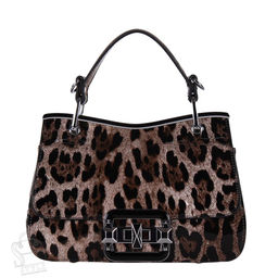 Сумка женская кожаная 6061Q leopard brown Polina&Eiterou