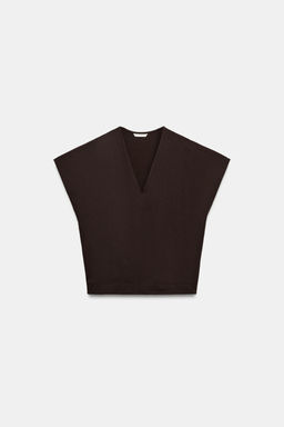 CAMISETA R?STICA ESCOTE PICO / Chocolate