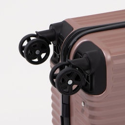 Чемодан малый 20, кодовый замок, цвет розовое золото - Simaland фото 8