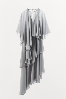 HALTER DRESS WITH OVERLAY - Zara фото 4