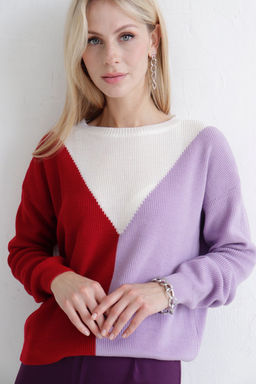 Martichelli Джемпер красно-лавандовый  фото 7