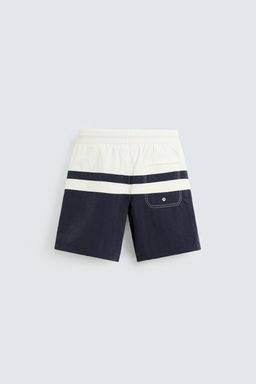 COLOUR BLOCK LONG SWIMMING TRUNKS - Zara фото 2