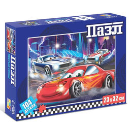 Пазл Крутые гонки, 104 элемента