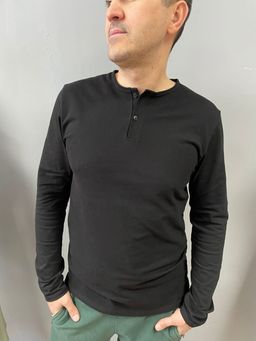 100% ХЛОПОК ПИКЕ Лонгслив мужской