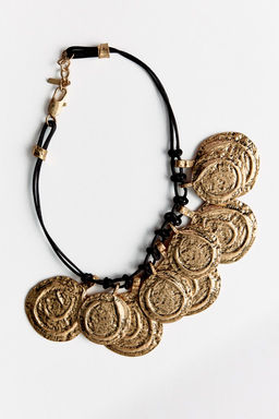 MEDALLION CORD NECKLACE - Zara фото 6