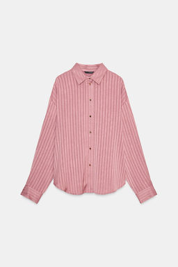 STRIPED SATIN SHIRT - Zara фото 7