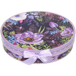 Тарелка керамическая в наборе 2шт "Цветочный сад" 20,5см