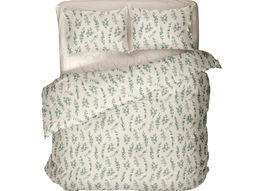 4899-БЧ КПБ 2х сп рис 6509-01 Эвкалiптавы водар цв серый (лен)