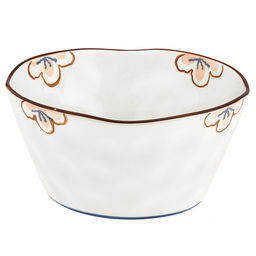 Ночная фиалка Салатник фарфоровый 1,1л, д17,5х8,7см, с деколью, волнистый край, отводка (Китай)