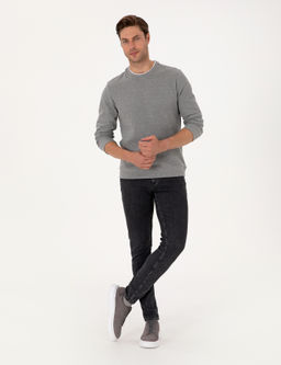 Gri Melanj Regular Fit Sweatshirt - Pierre cardin фото 4