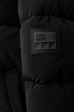 LONG PUFFER COAT WITH LABEL - Zara фото 8