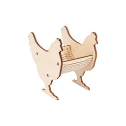 Заготовка для декорирования Mr. Carving КЛ-26 Подставка под яйцо фанера 8.8 х 5.4 х 8 см Курочки