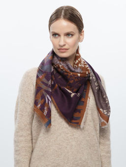 Платок жен. шерсть+каш 105х105 S42-8253-10 - Eleganzza фото 4