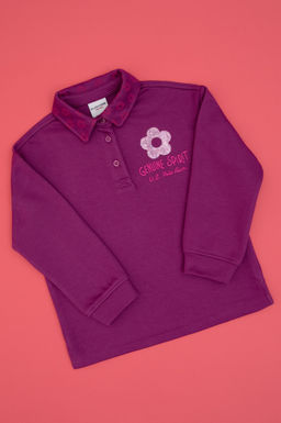 K_z _ocuk Menek_e Sweatshirt