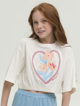 PELICAN, джемпер для девочек, Молочный