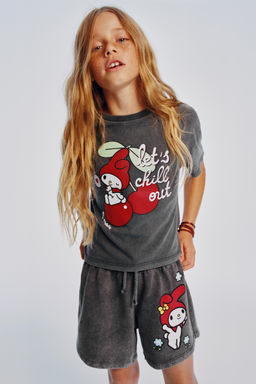 WASHED EFFECT MY MELODY  SANRIO T-SHIRT - Zara фото 5