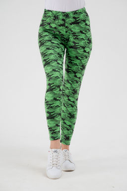 Легинсы женские из вискозы Fitness зеленый - Амадэль фото 6