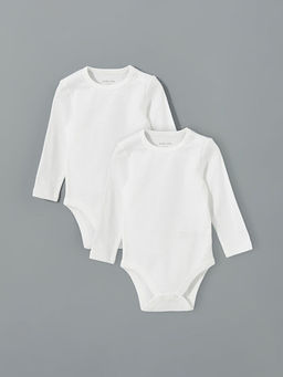 Bisiklet Yaka Erkek Bebek ??t??tl? Bodysuit 2li