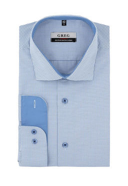 Сорочка мужская длинный рукав GREG 225/139/MAK/ZN/1  фото 2