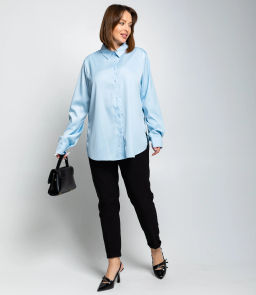 Рубашка #ОКТ085005, голубой - Dommod фото 4