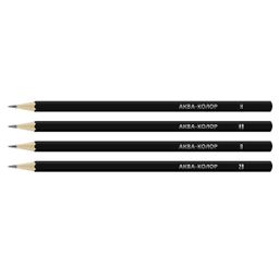 Аква-колор Изостудия IZO-GP4B Набор чернографитных карандашей заточенный ассорти 10 х 4 шт. ассорти