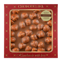 Неровный шоколад молочный с ФУНДУКОМ 80 гр