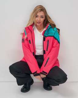 Горнолыжный костюм женский зимний розового цвета 02390R - Mtforce фото 10