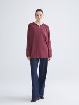 F?rf?rl? Bisiklet Yaka Bluz