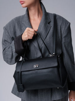 Кожаная сумка Nadi DBR 31356 черный фото 5