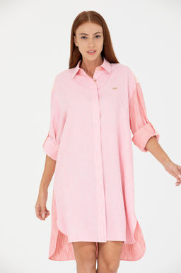 U. S. Polo Assn Женское розовое тканое платье - U.s. polo assn фото 4