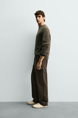 REGULAR FIT WOOL BLEND JUMPER - Zara фото 4