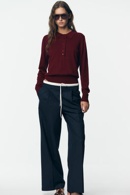 PLAIN KNIT POLO SHIRT - Zara фото 17